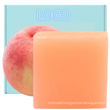 Wholesale Natural Peach Vc Cleansing Bar Soap for Women